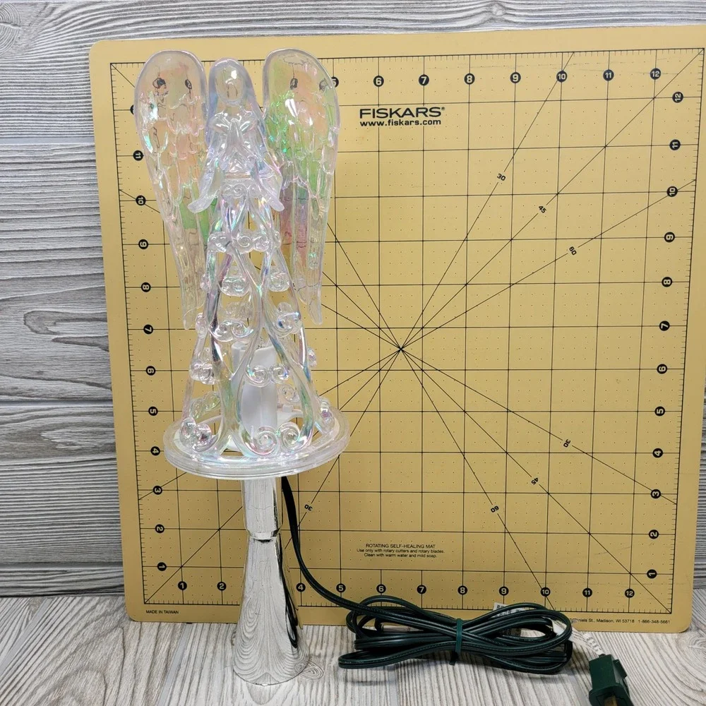 NOMA‎ Expressions Angel Tree Topper Iridescent Holiday Christmas Decor Vtg